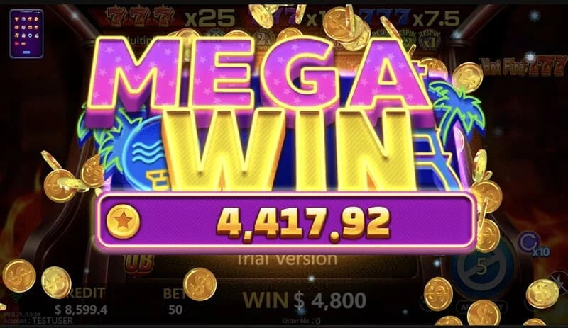 Hot Fire 777 - голяма печалба от Prize Line